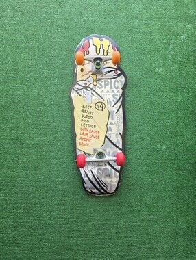 Credhedz Sakar International Inc Colorful Burrito Art Skateboard
